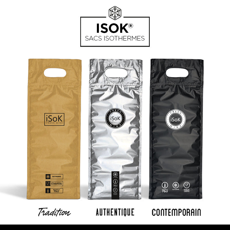 ISOK SILVER isothermal bag x 100 pieces – €1/piece