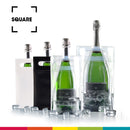 Ice.bag® SQUARE NOIR MAT x 100 pièces