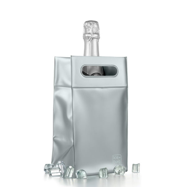 Ice.bag® SQUARE MATT SILVER x 100 pieces - from €2.04/piece