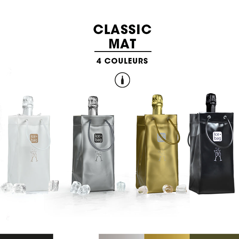 Ice.bag® CLASSIC ARGENT MAT x 24 pièces - à partir de 3,35€ HT/unité