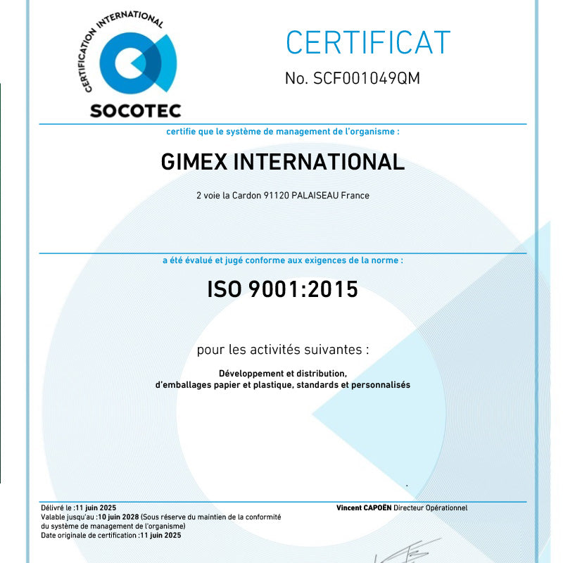 certification ISO Icebag